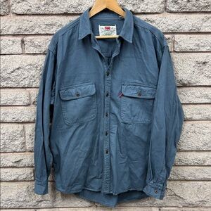Vintage Levi's Blue Casual Button Down Shirt